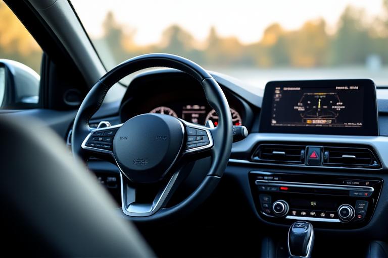 Clean and conditioned car dashboard